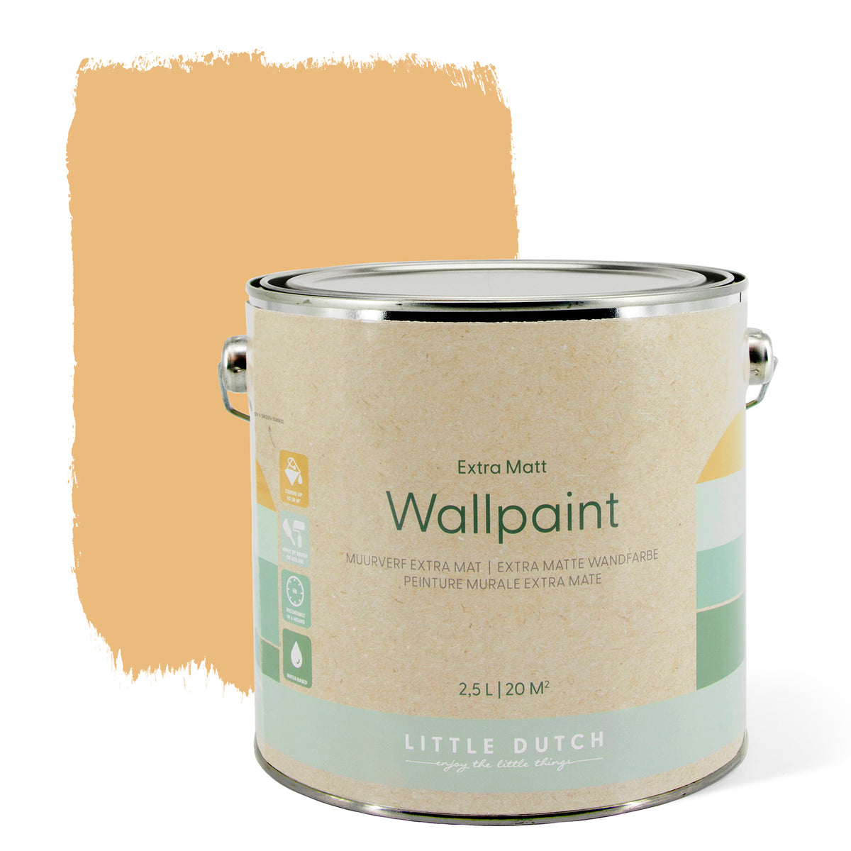 Little Dutch Muurverf Mat - Faded Ochre - 2,5 liter