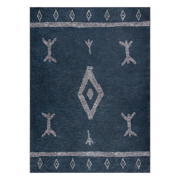 Dywan ANTIKA 121 tek, nowoczesny aztecki, do prania - antracyt 120x170 cm