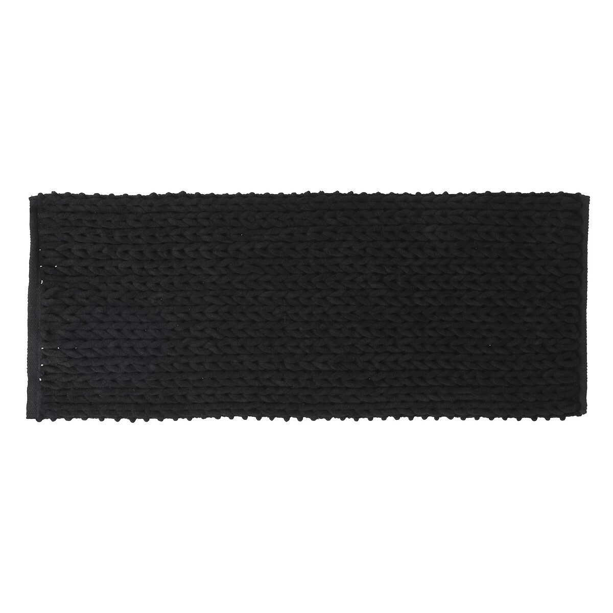 Tapete wc espesso preto 50x120cm