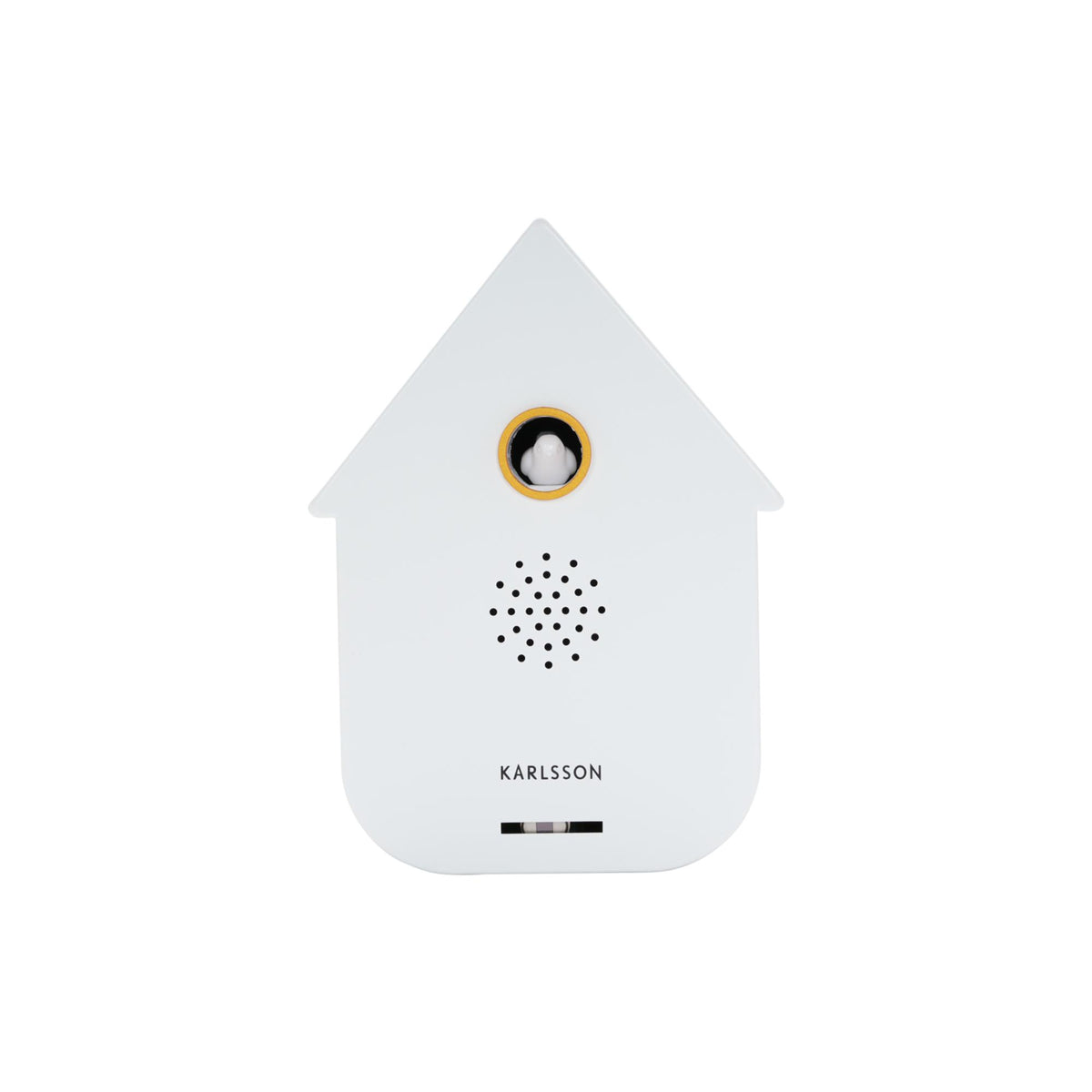Karlsson ornament Sound Box Modern Cuckoo - wit - Ø12cm