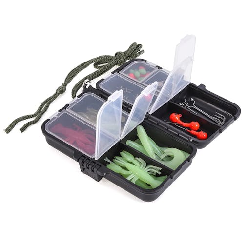 NNEOBA 2.1m / 2.3m Telescopic Fishing Rod & Reel Combo Full Kit Black