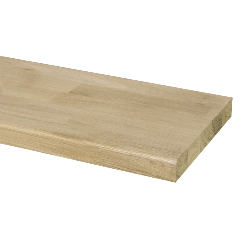 Appui de fenêtre en chêne massif 100 x 20 x 2,8 cm CANDO