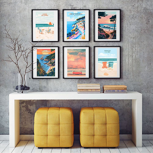 Affiche - L'heure de l'apéro - Posters de nos Régions - Format A4 - Moyen 29,7cm x 21cm