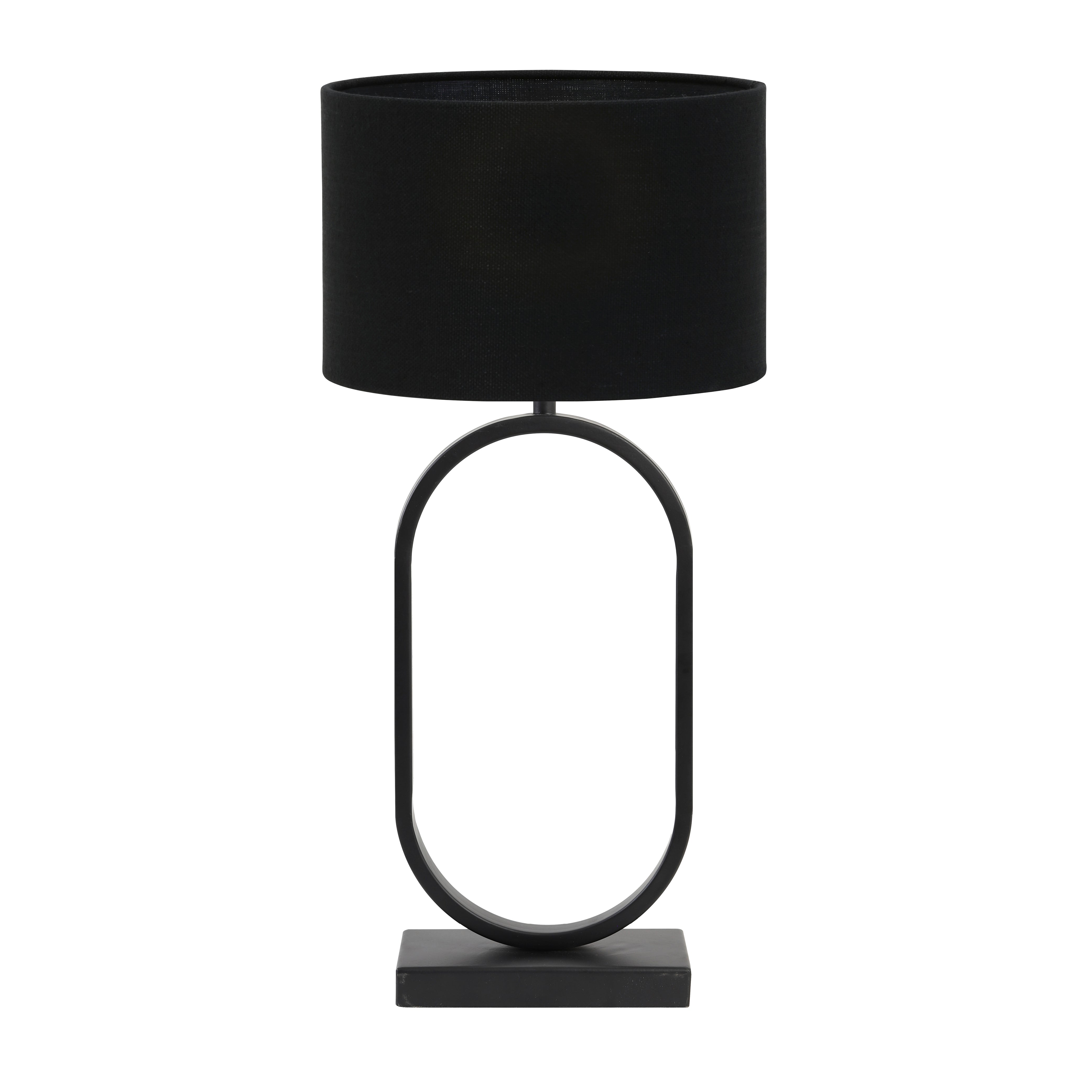 Light & Living tafellamp Jamiri/Livigno - zwart, zwart - 30x30x67cm