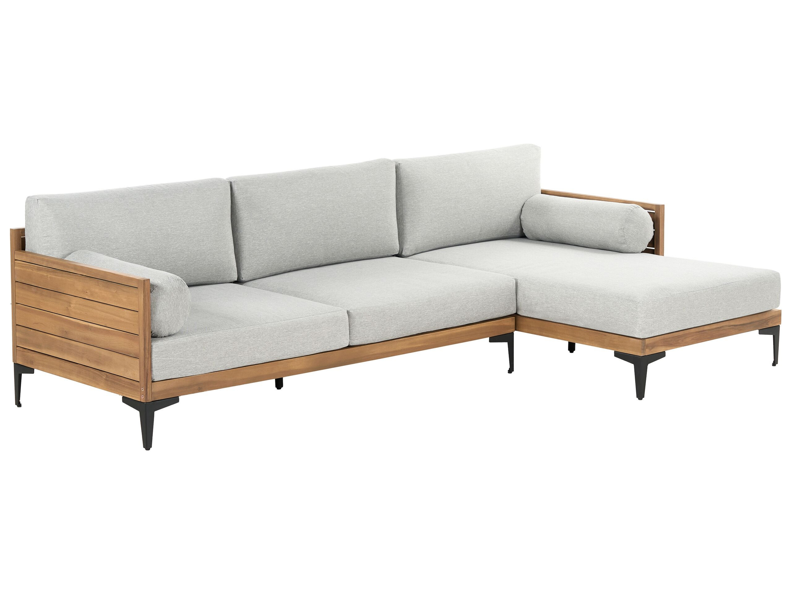 Sofa ogrodowa narożna 4-osobowa z poduchami