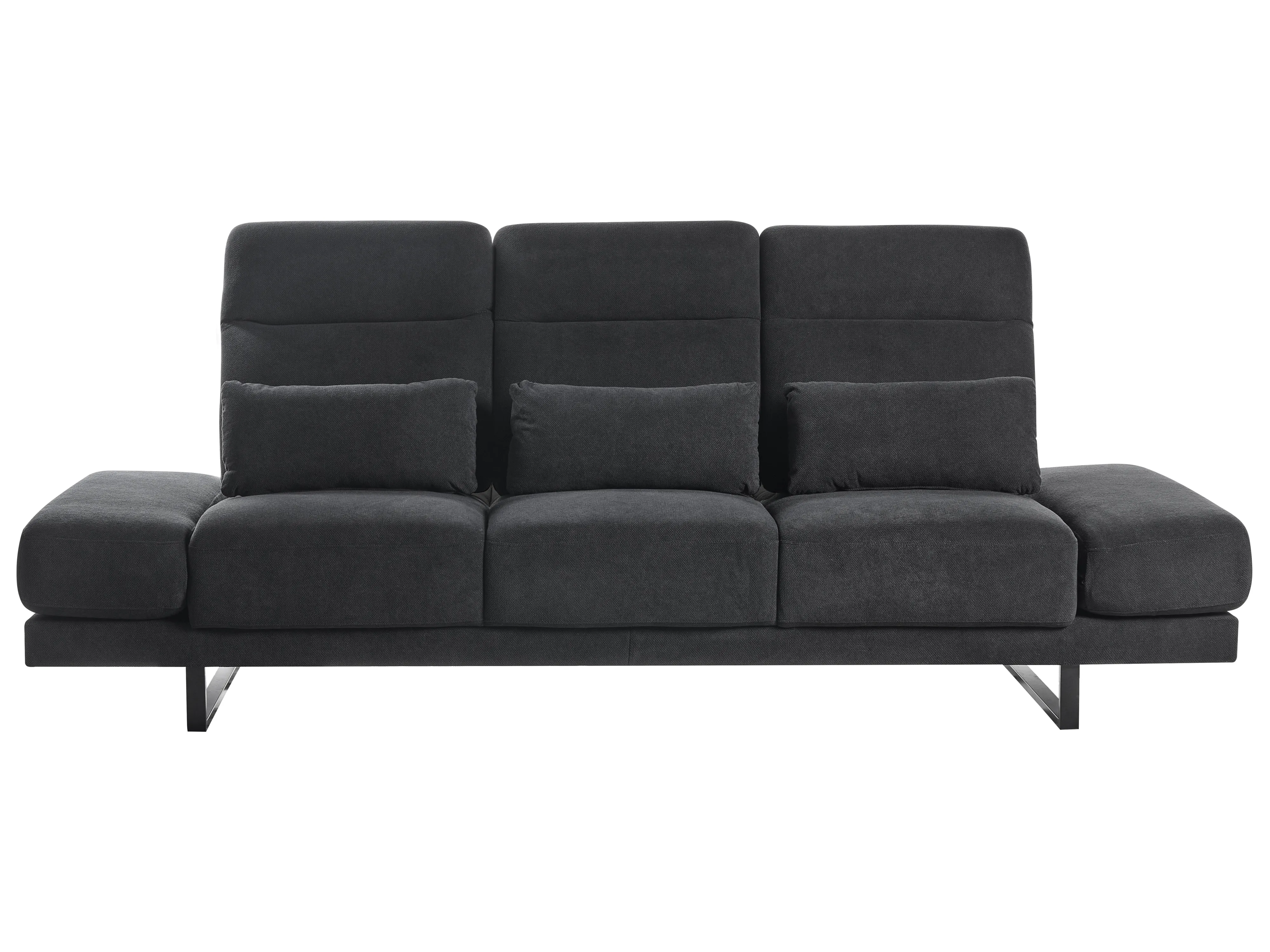 Sofa 3 Seater IKAST Fabric Black