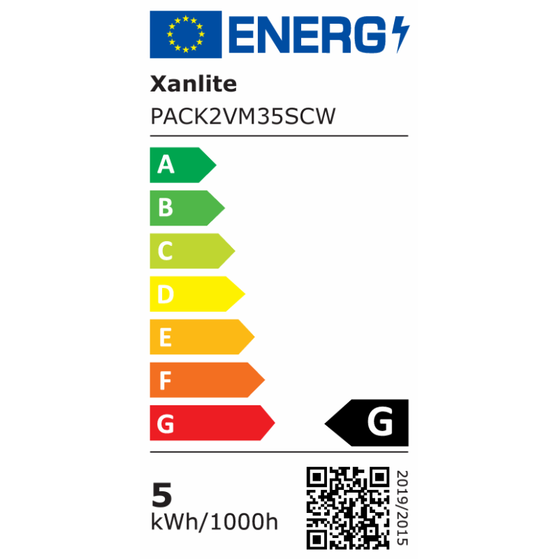 Ampoule spot LED GU5.3 blanc neutre 345 lm 5 W 2 pièces XANLITE
