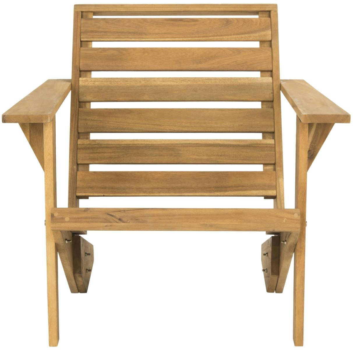 WILLENE - Chaise Adirondack Bois d'acacia en Neutre, 80 X 75 X 70 cm