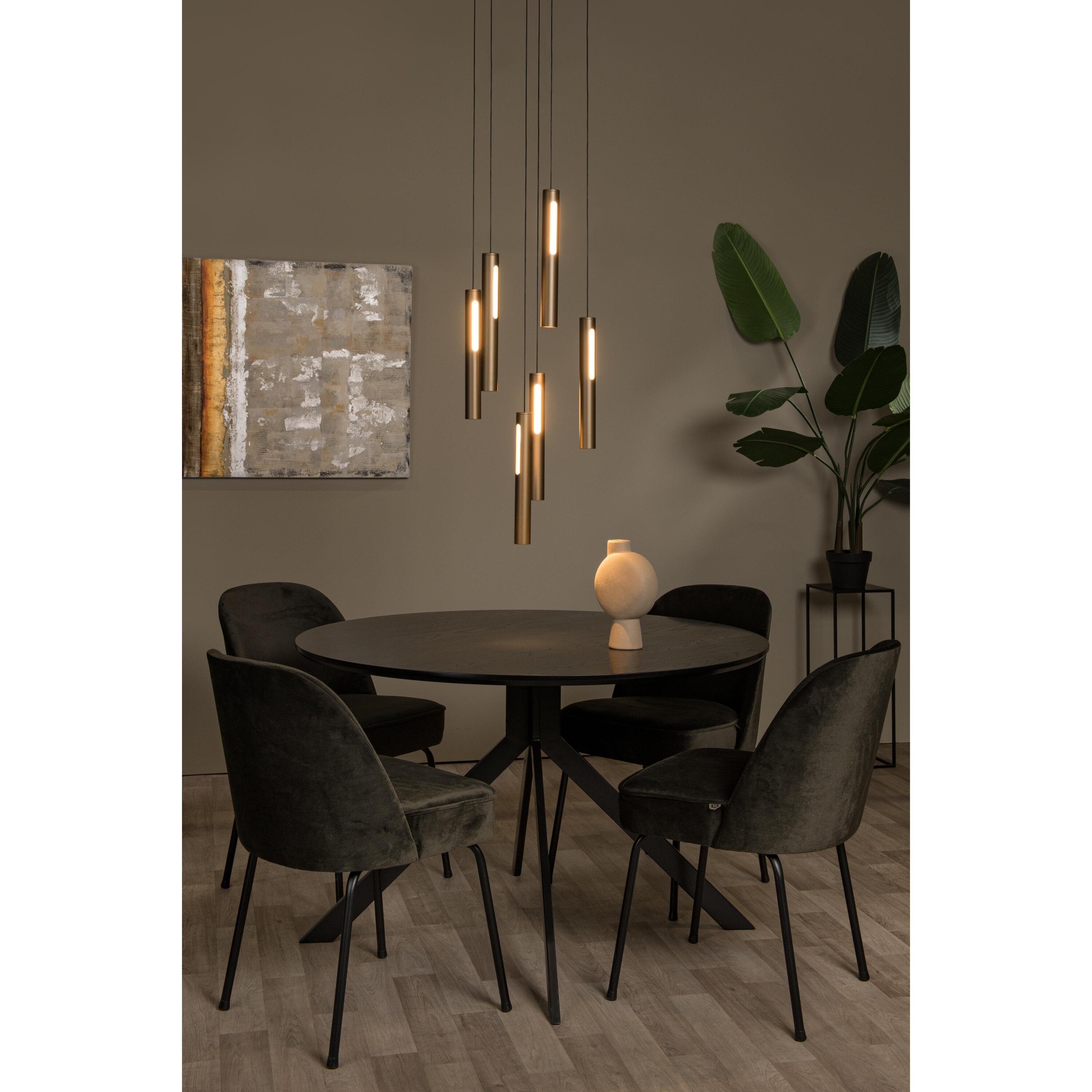 Griffith 6 cluster hanglamp LED Ø38 brons