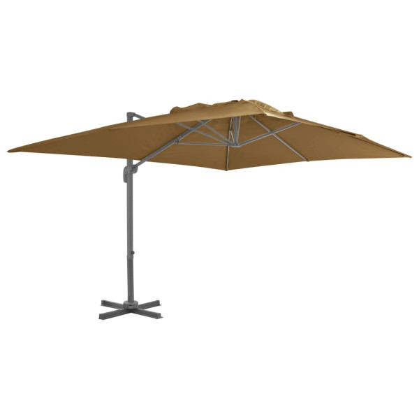 Parasol ogrodowy Taupe 3 x 4 m vidaXL