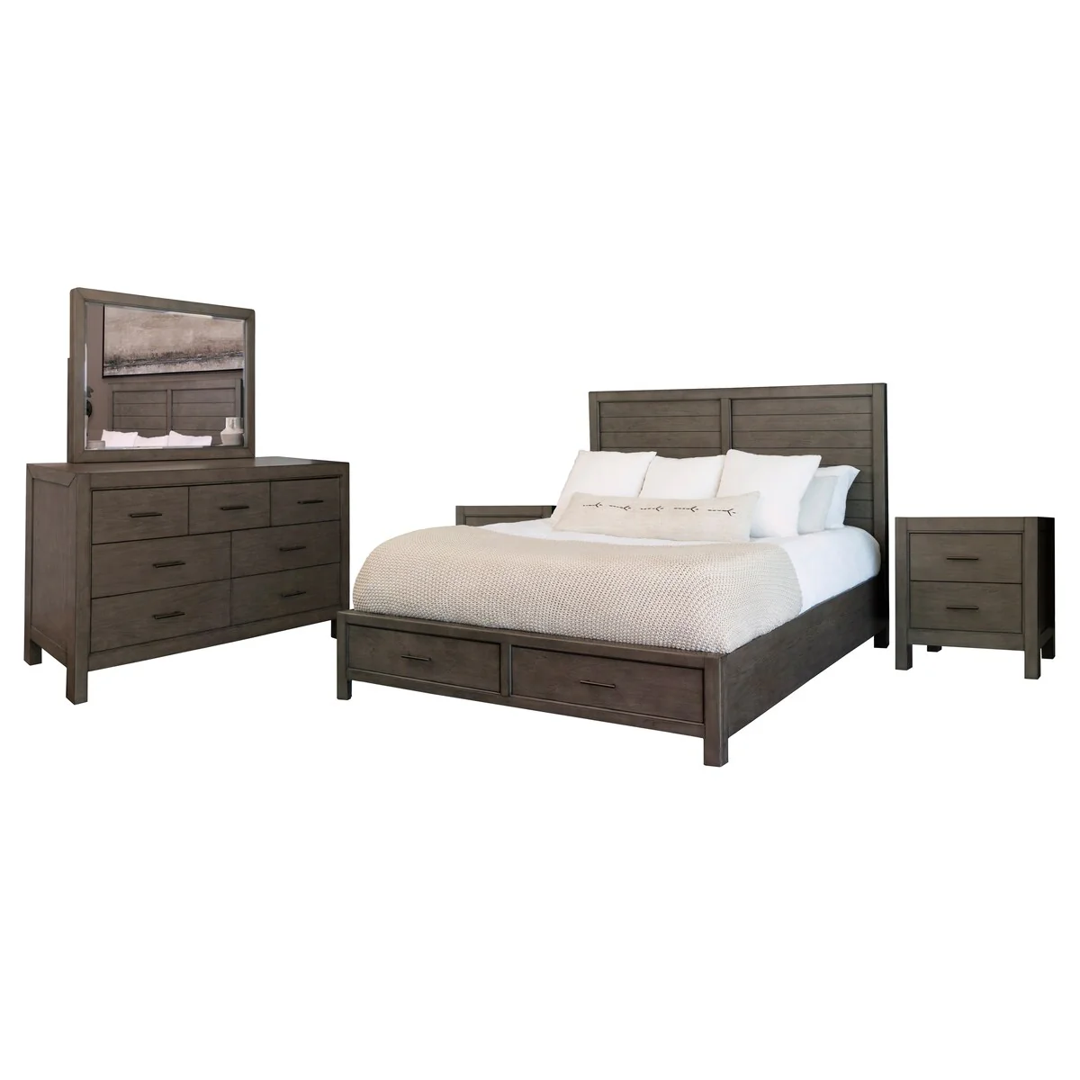 Abbyson Sonia 5 Piece Solid Wood Bedroom Set