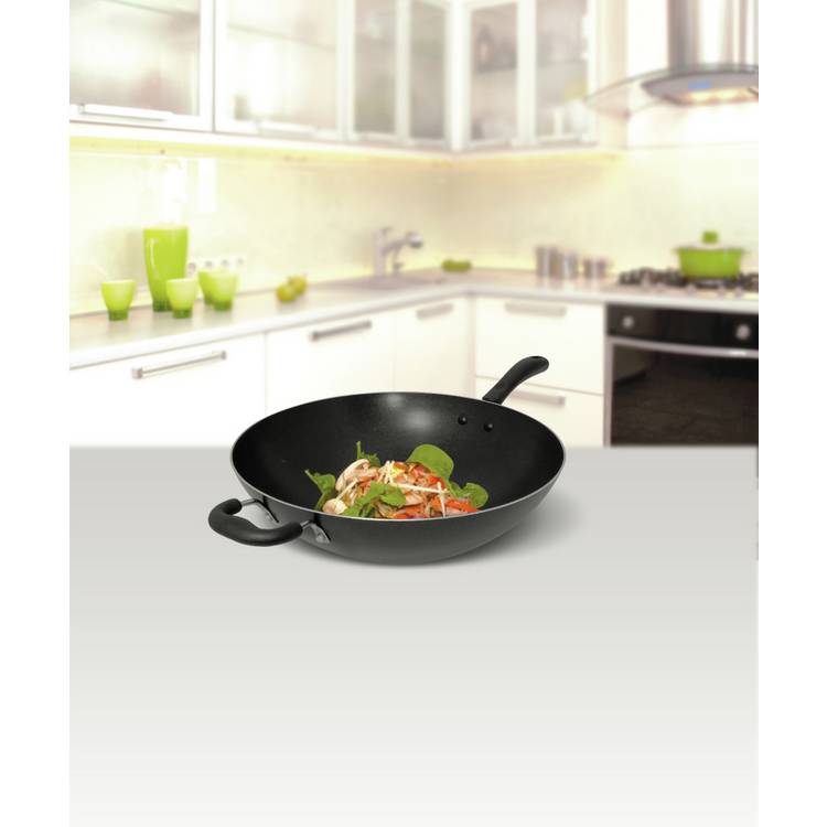 Tefal Jumbo 36cm Aluminium Wok with Helper Handle