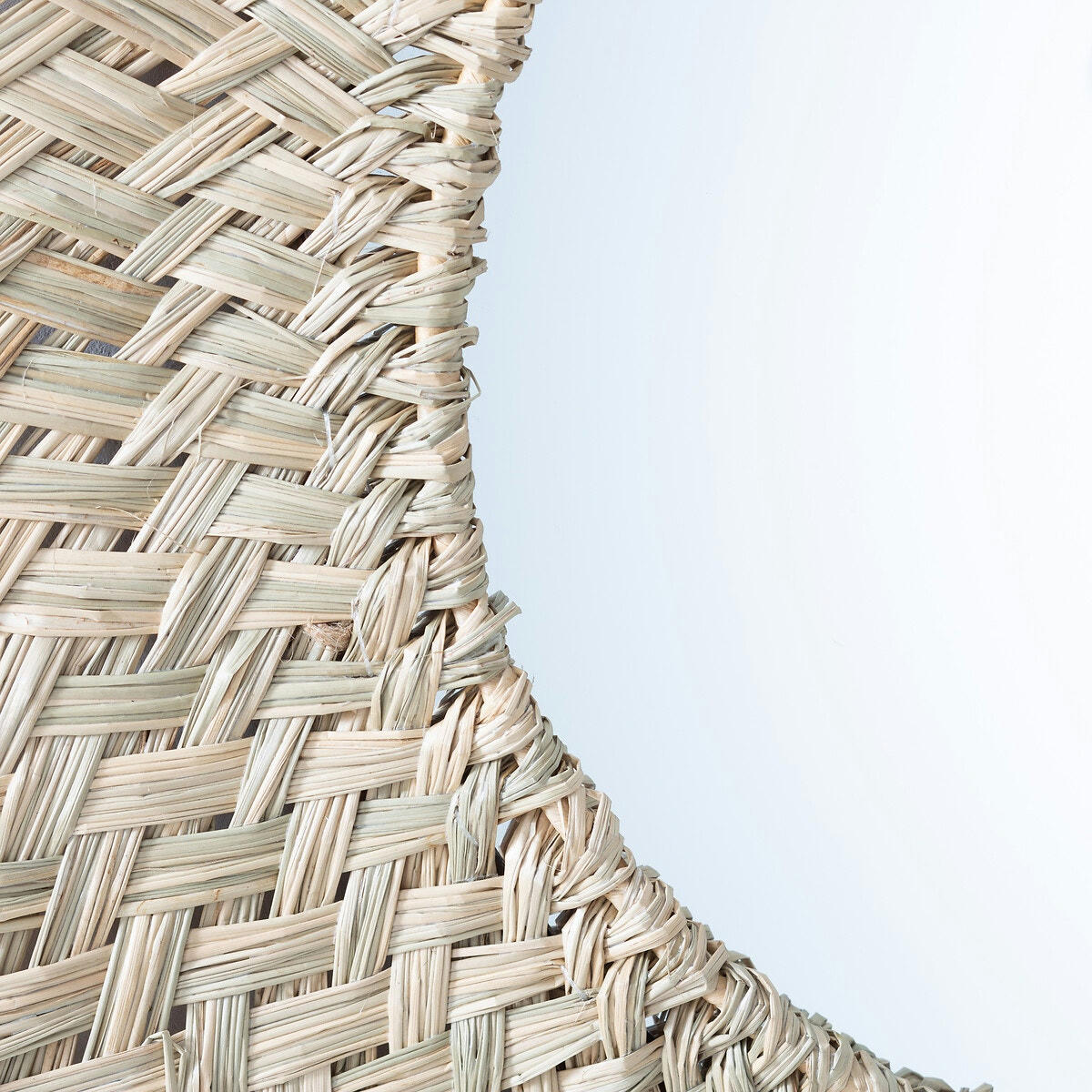 Miroir rond forme soleil en herbier Ø70 cm, Loully