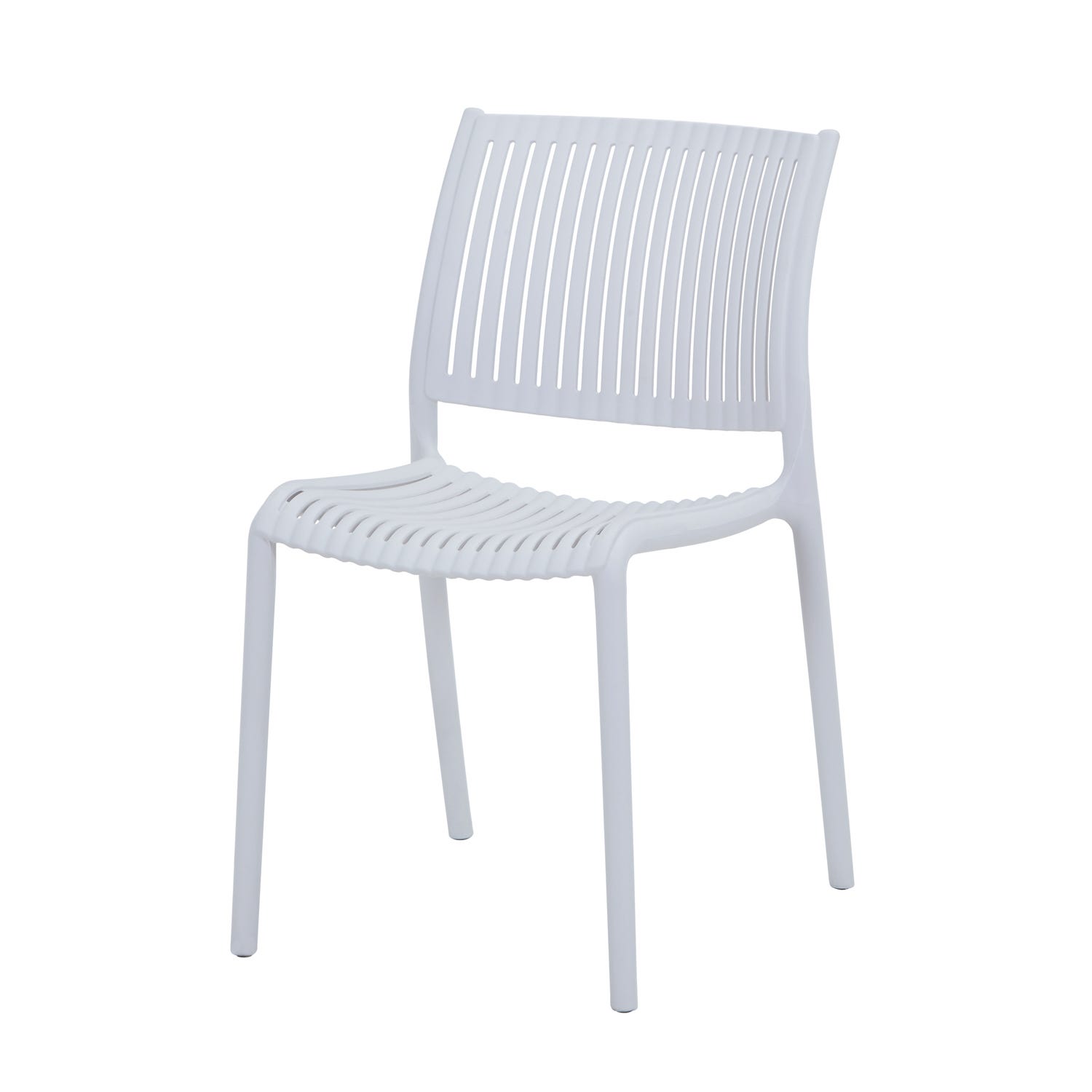 Sedia da giardino in plastica 42x41x80,5 cm grigio