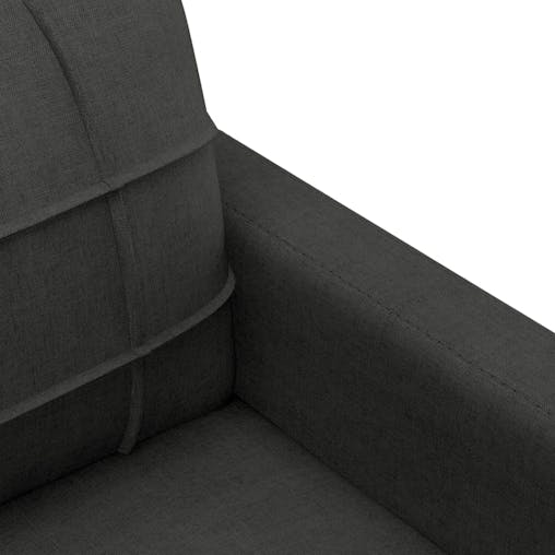 NNEVL 2-Seater Sofa Black 140 cm Fabric