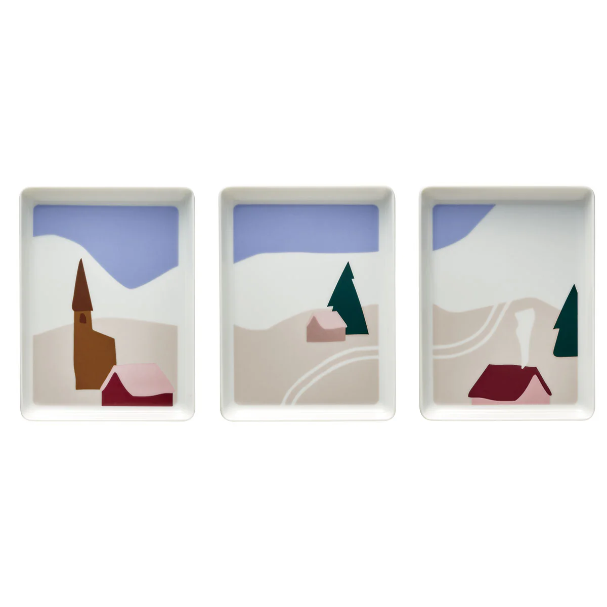 Coffret 3 petits plateaux