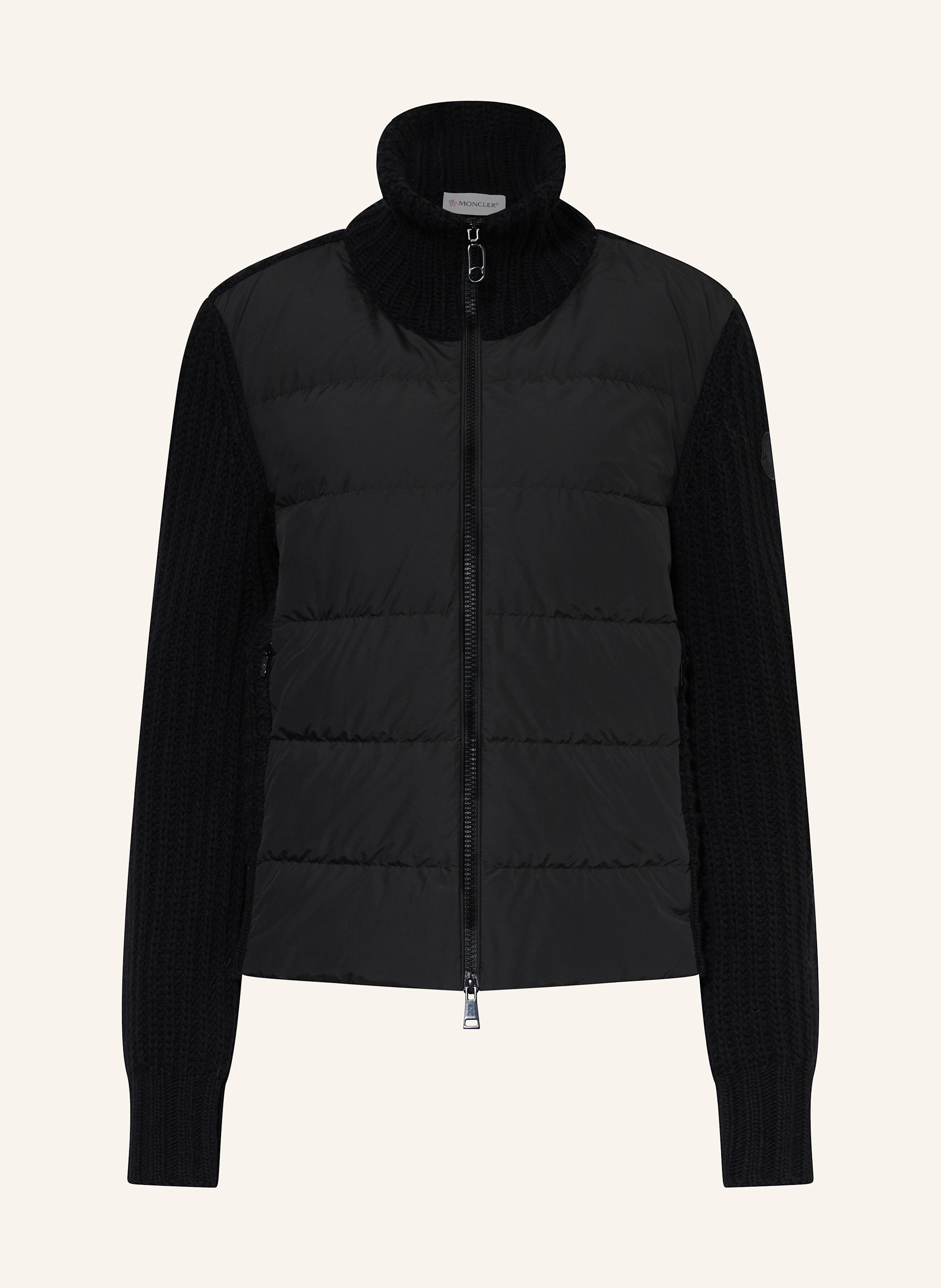 MONCLER Strickjacke im Materialmix