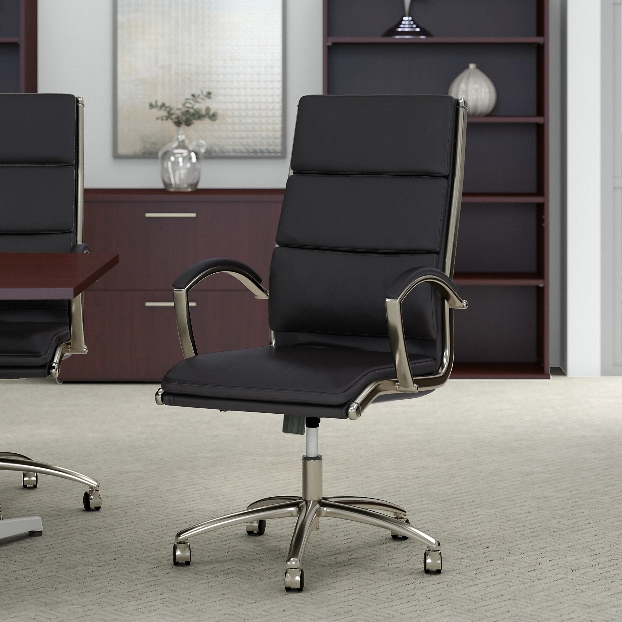 Cabot High Back Leather Executive Office Chair by Bush Furniture