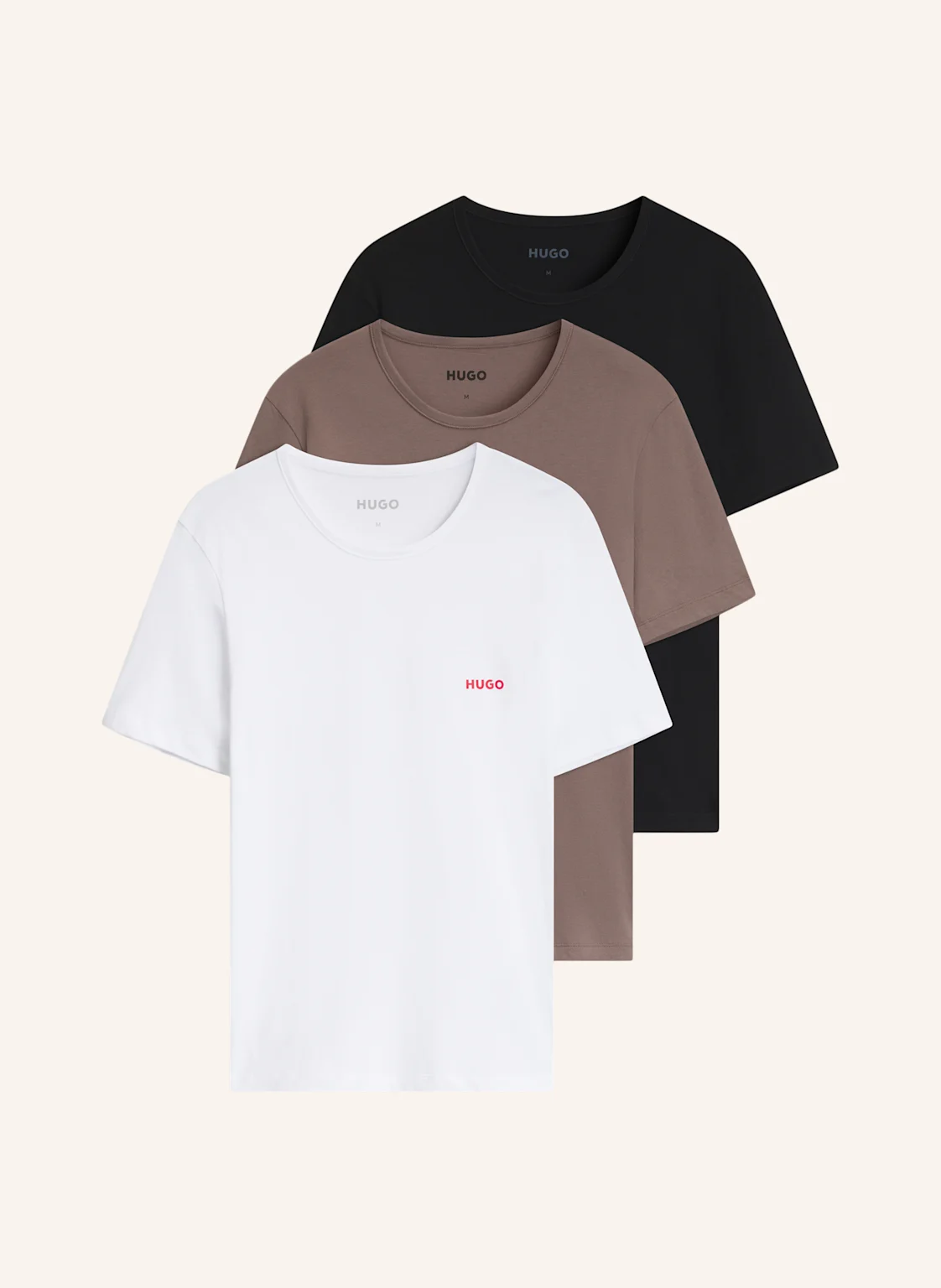 HUGO 3Er-Pack T-Shirts T-SHIRT RN TRIPLET P Regular Fit