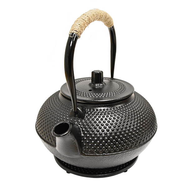 Żeliwny Dzbanek do herbaty 1,5l Czarny