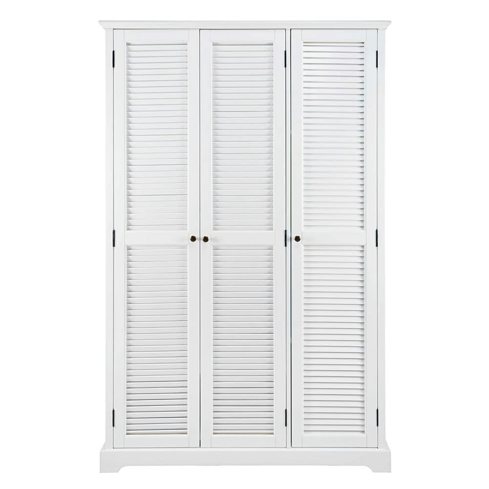 Barbade - Dressing 3 portes blanc mat