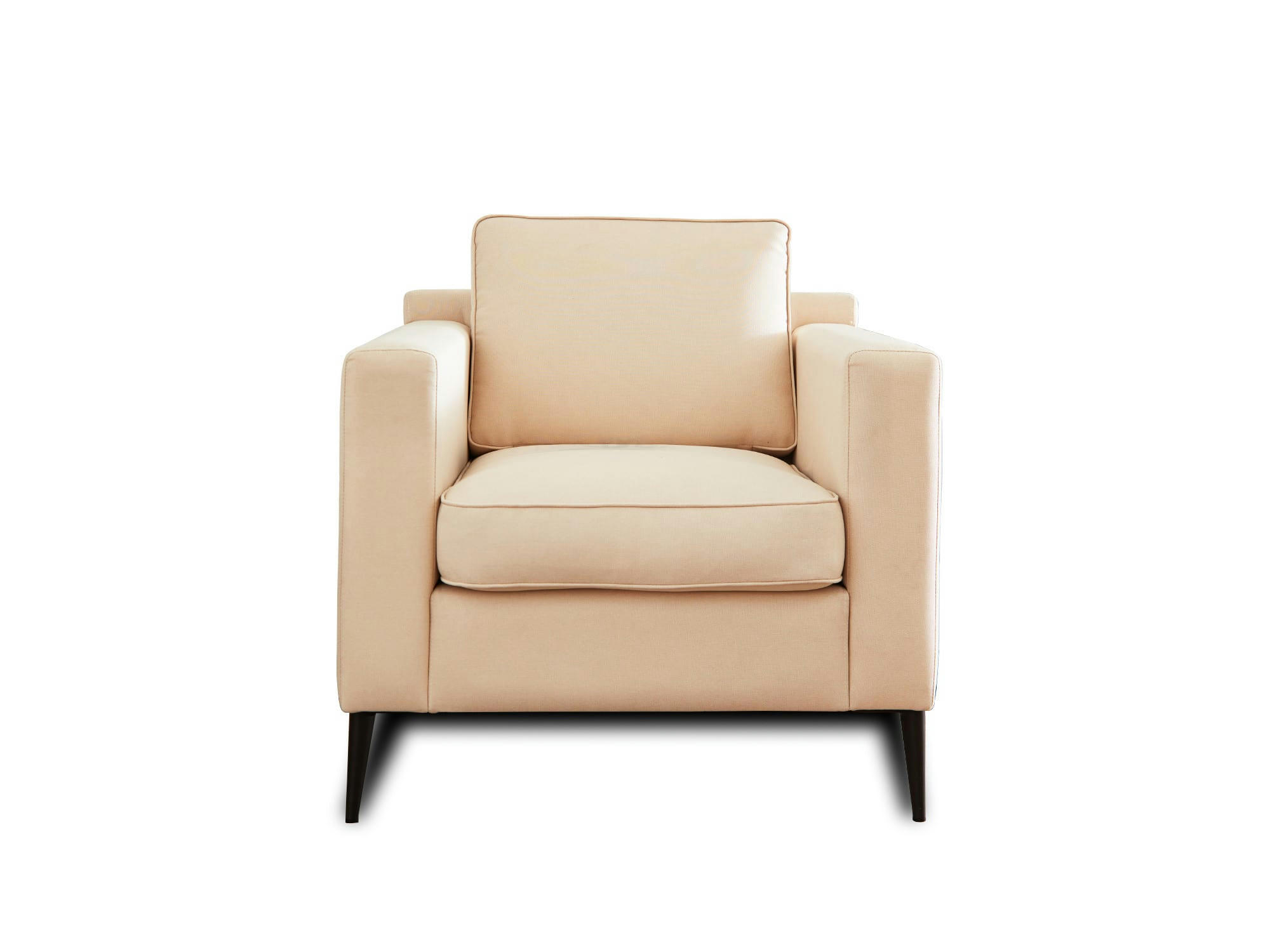 CALLIOPE - Fauteuil en tissu beige