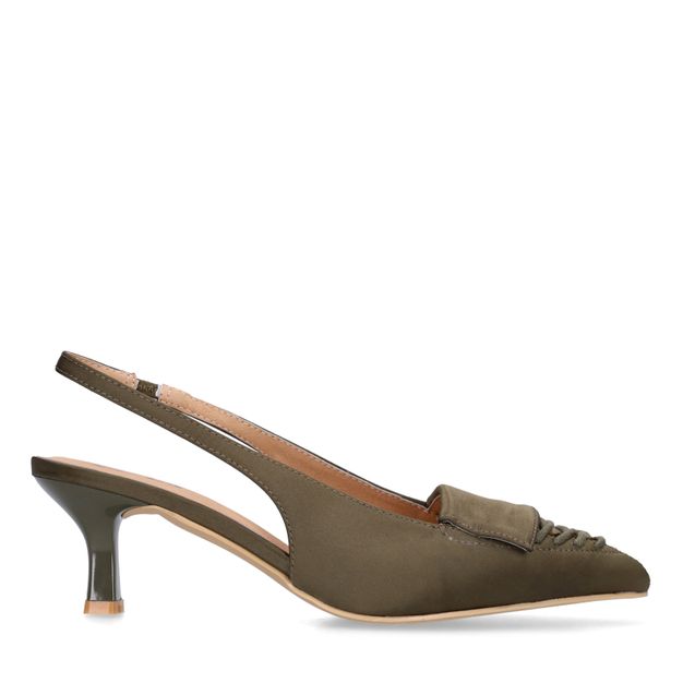 Groene slingbacks