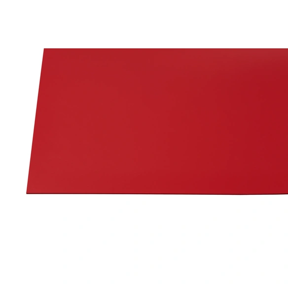 Hartschaumplatte, rot, Polyvinylchlorid (PVC)