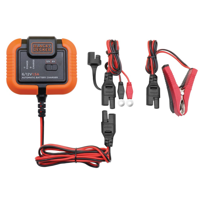 Chargeur de batterie 6 - 12 V 1,5 A BLACK DECKER