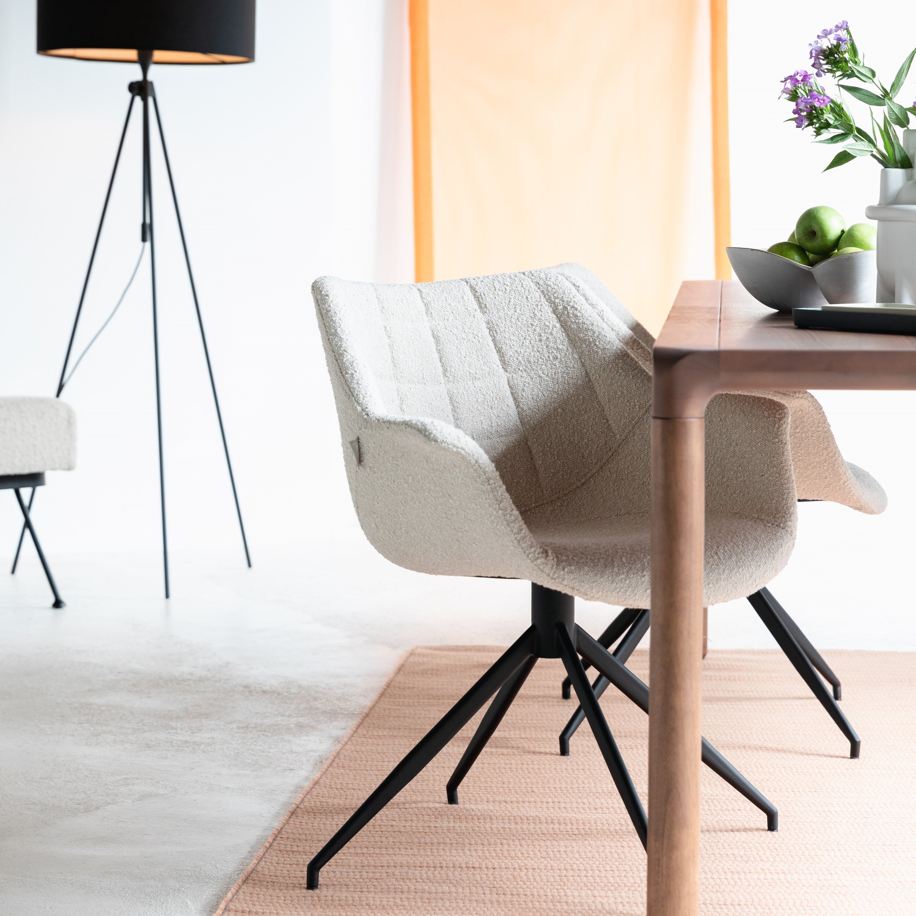 Zuiver Doulton Swivel Stoel Naturel