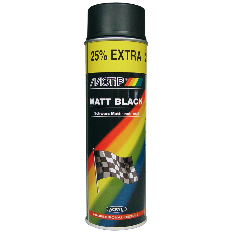Peinture auto universelle noire mate 0,5 L MOTIP