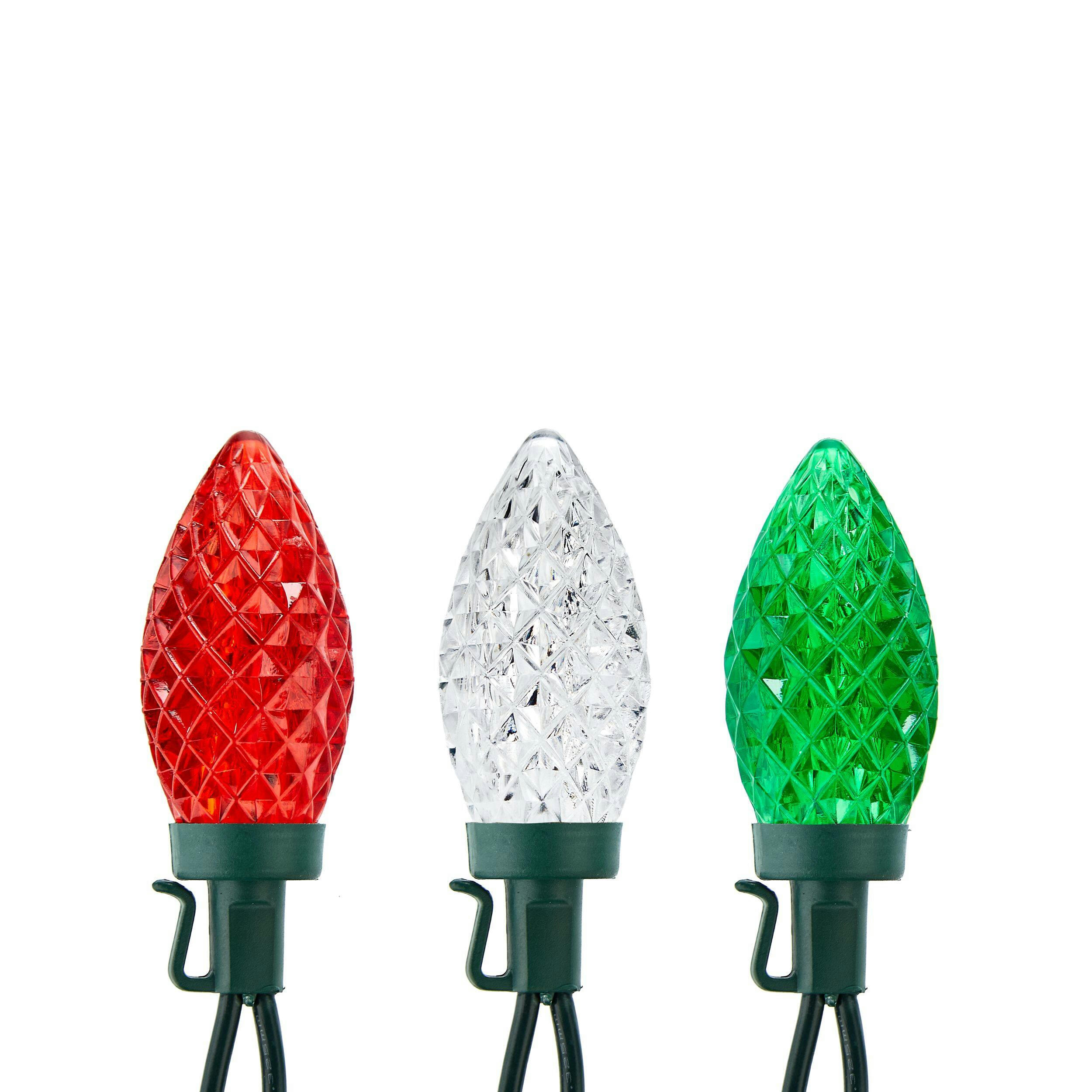NOMA Outdoor 24 C9 LED Lights, Red/Green/Pure White
