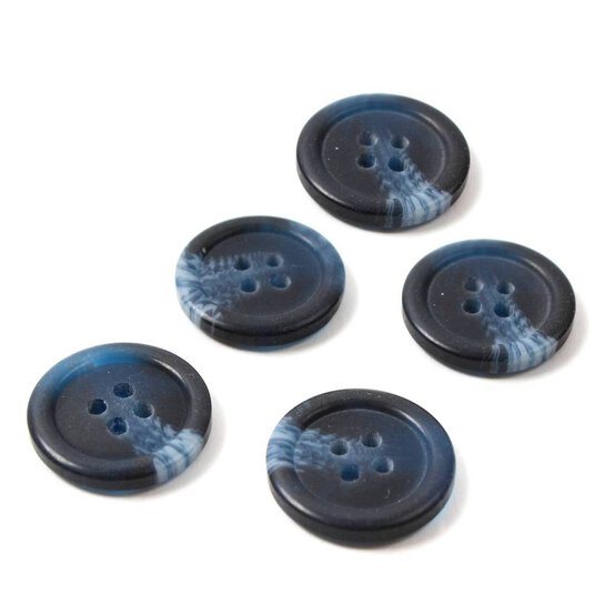 Hemline Assorted Basic Knitwear Button 5 Pack