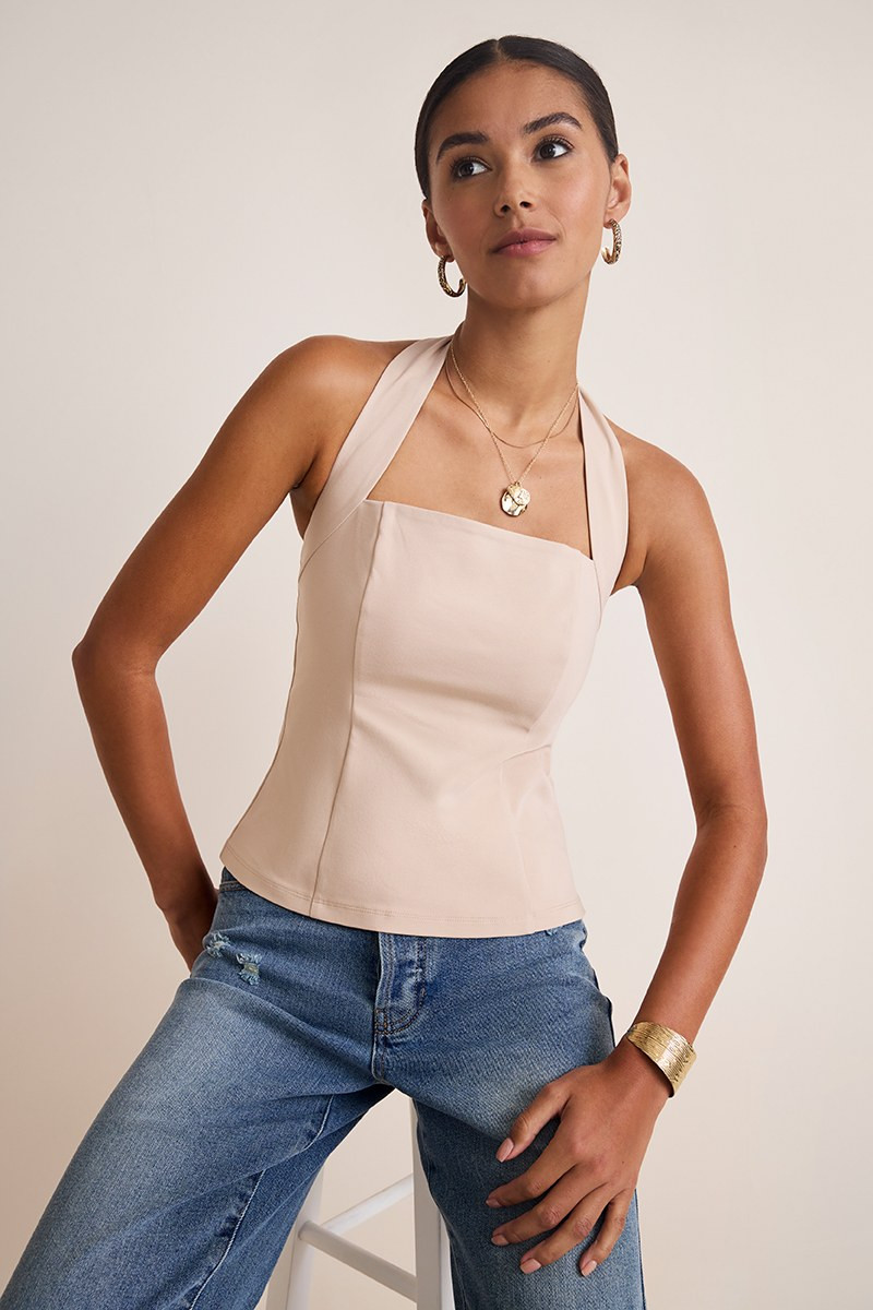 Angelica Halter Tank Top