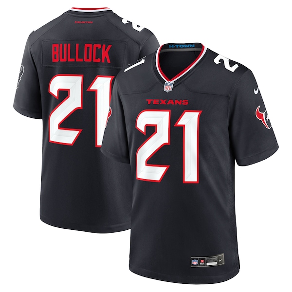 Calen Bullock Houston Texans Nike Team Game Jersey -  Navy