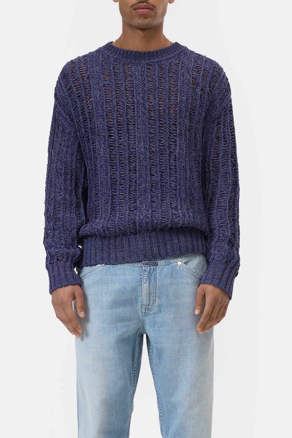 Strickpullover mit Rundhalsausschnitt