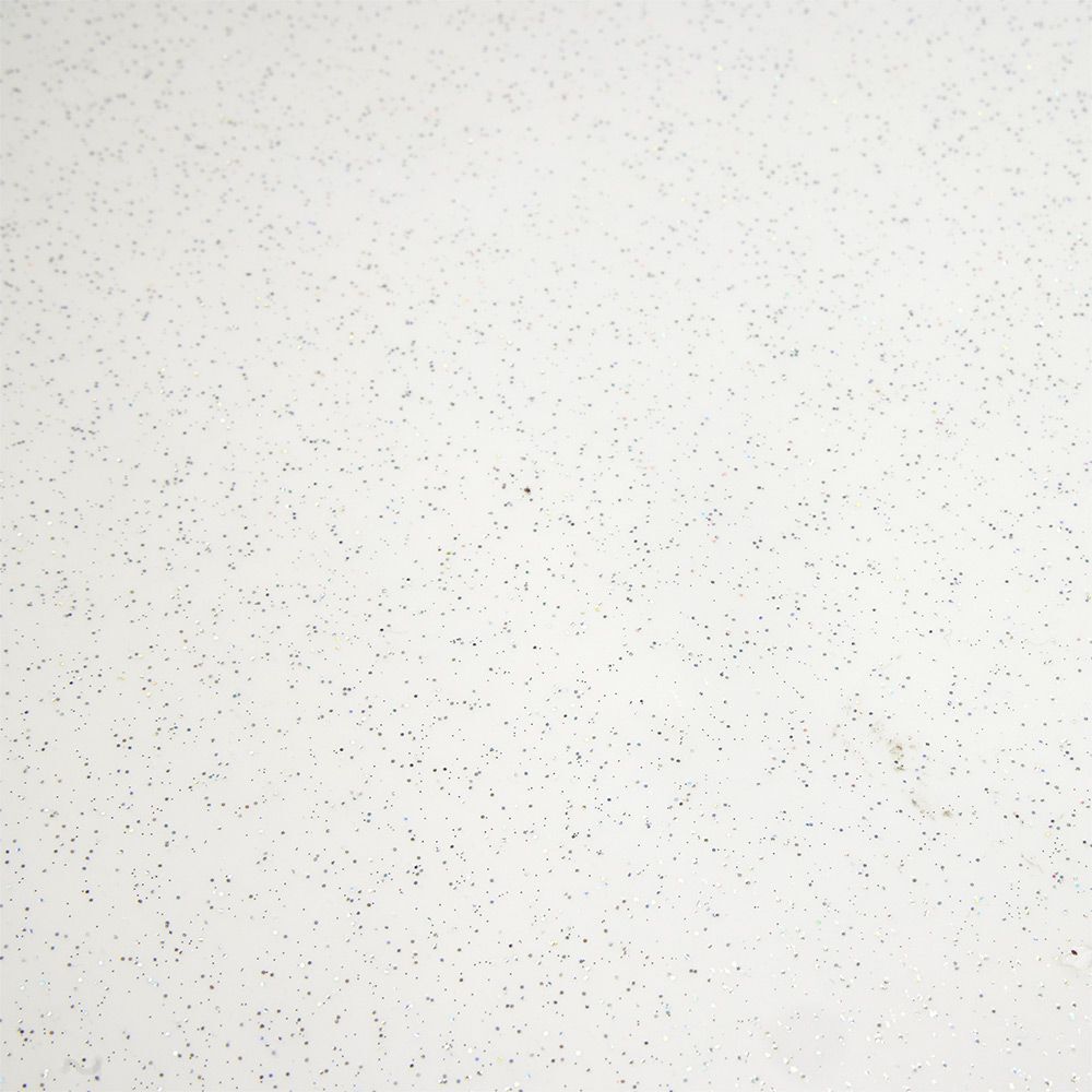 Toile cirée blanche pailletée L140 cm