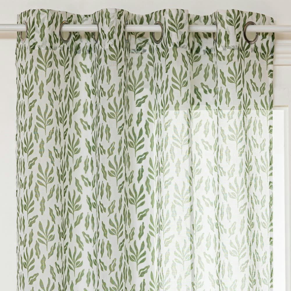 - Voilage  polyester Vert 140x240