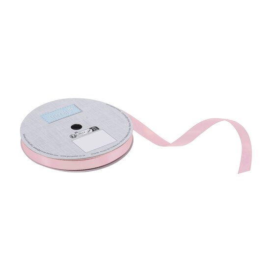 Trimits Pink Double-Faced Satin Ribbon by the Metre 10mm