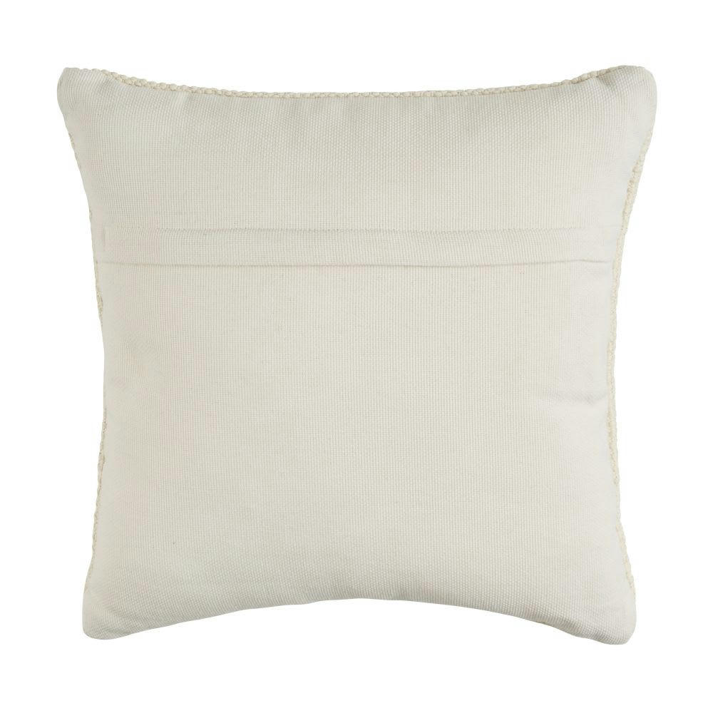 MAJAK - Coussin fait main tissé écru 45x45