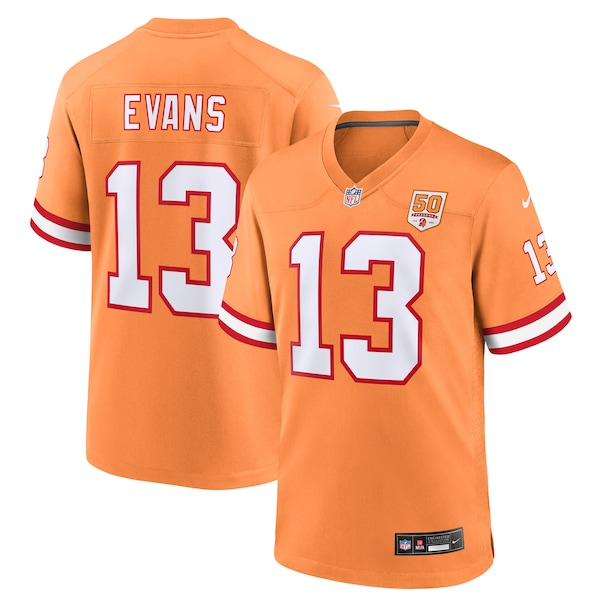 Mike Evans  Tampa Bay Buccaneers Nike 50th Season Game Jersey - Creamsicle/Red