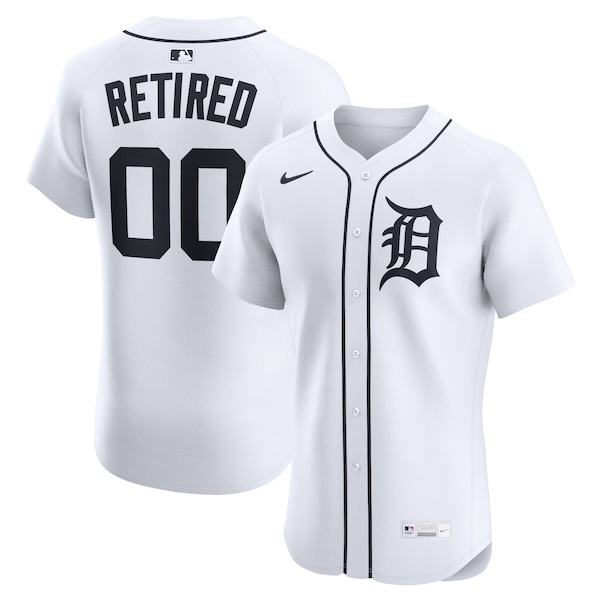 Detroit Tigers Nike  Home Elite Pick-A-Player Retired Roster Jersey - White