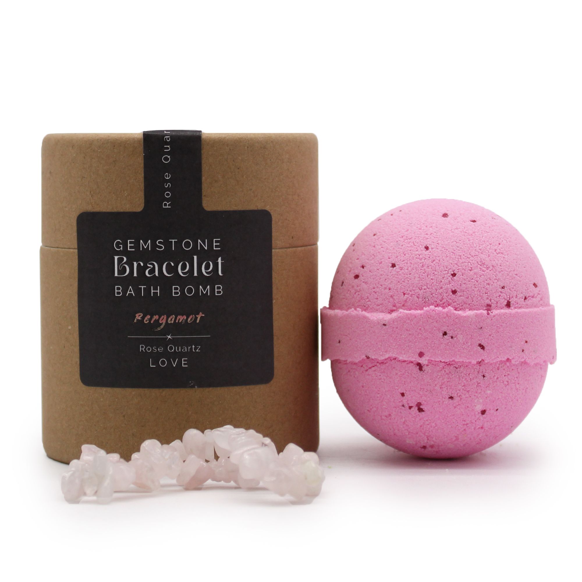 KDMD Rose Quartz Gem Bracelet Bath Bomb