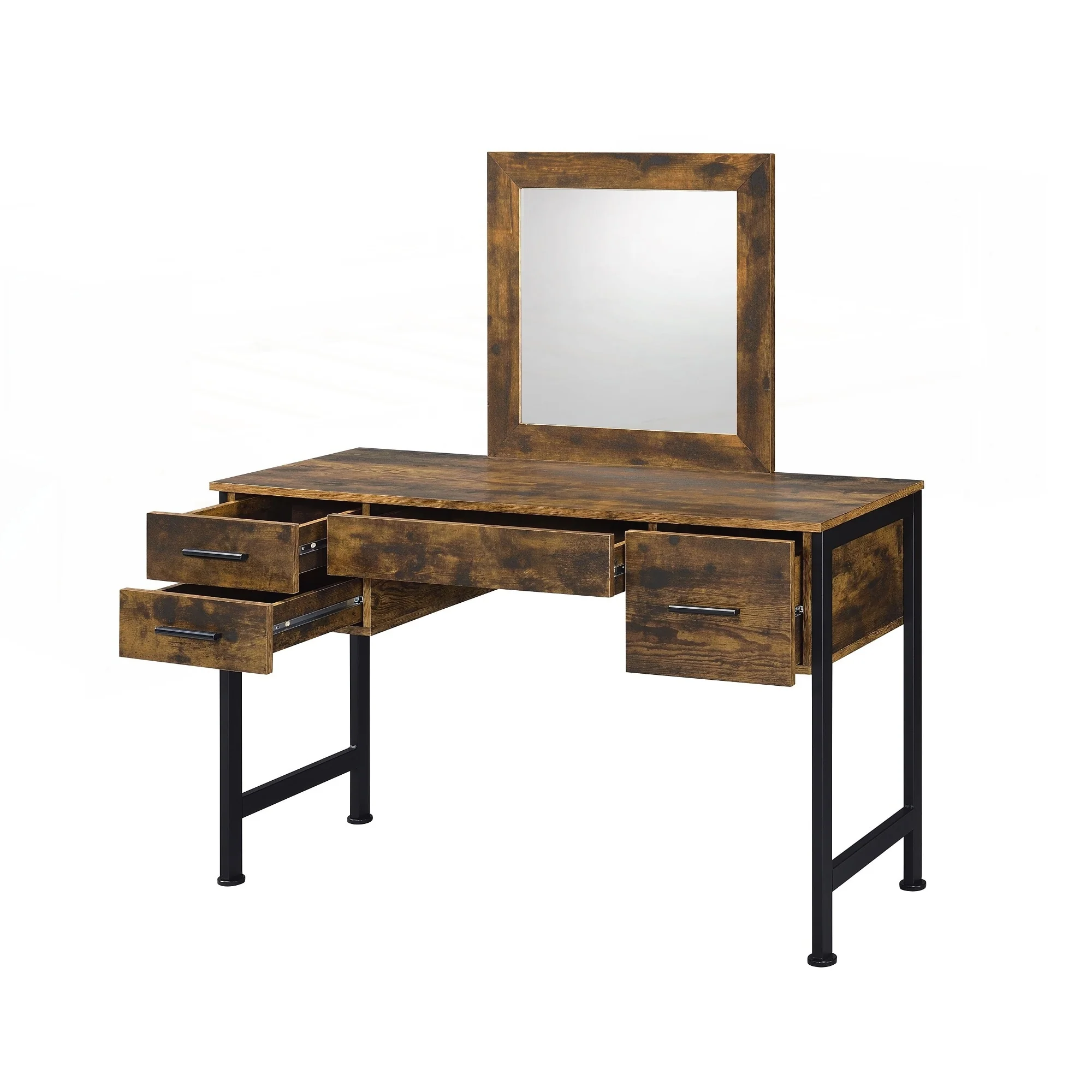 4 Storage Drawers Vanity Set with Mirror