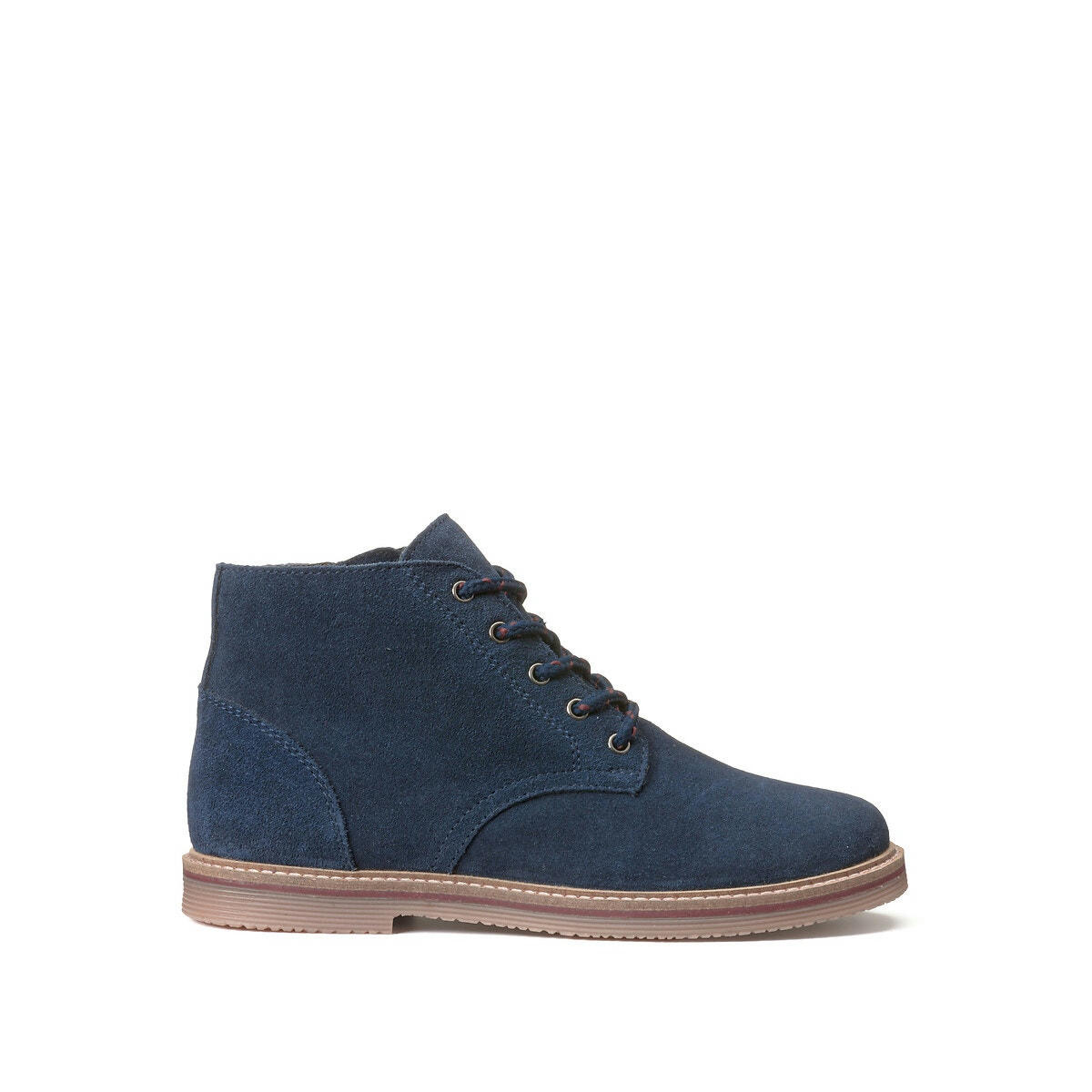 Bottines zippées en cuir à lacets