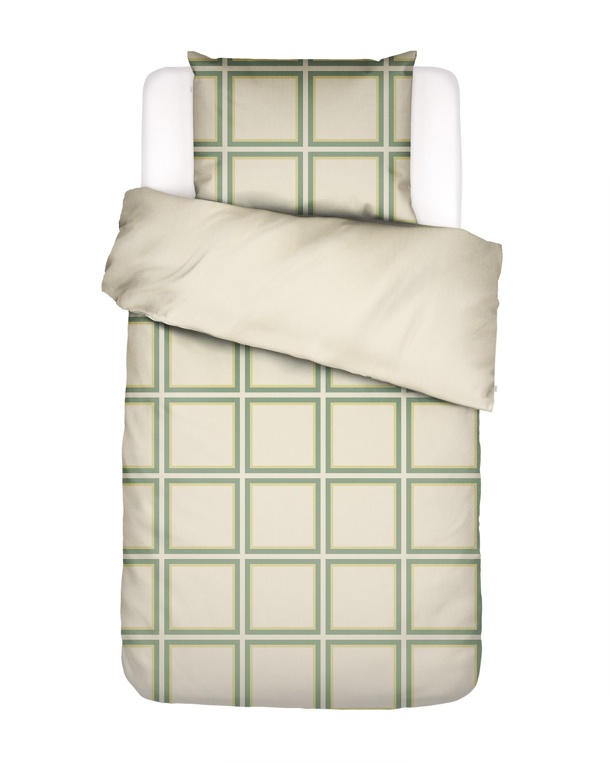 Essenza Luca Dekbedovertrek 140 x 200 220 cm - Basil Green