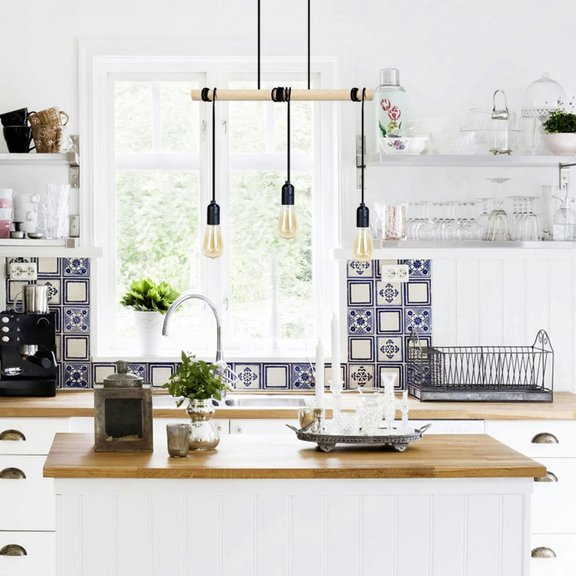 BROOKLYN - Lustre bois foncé