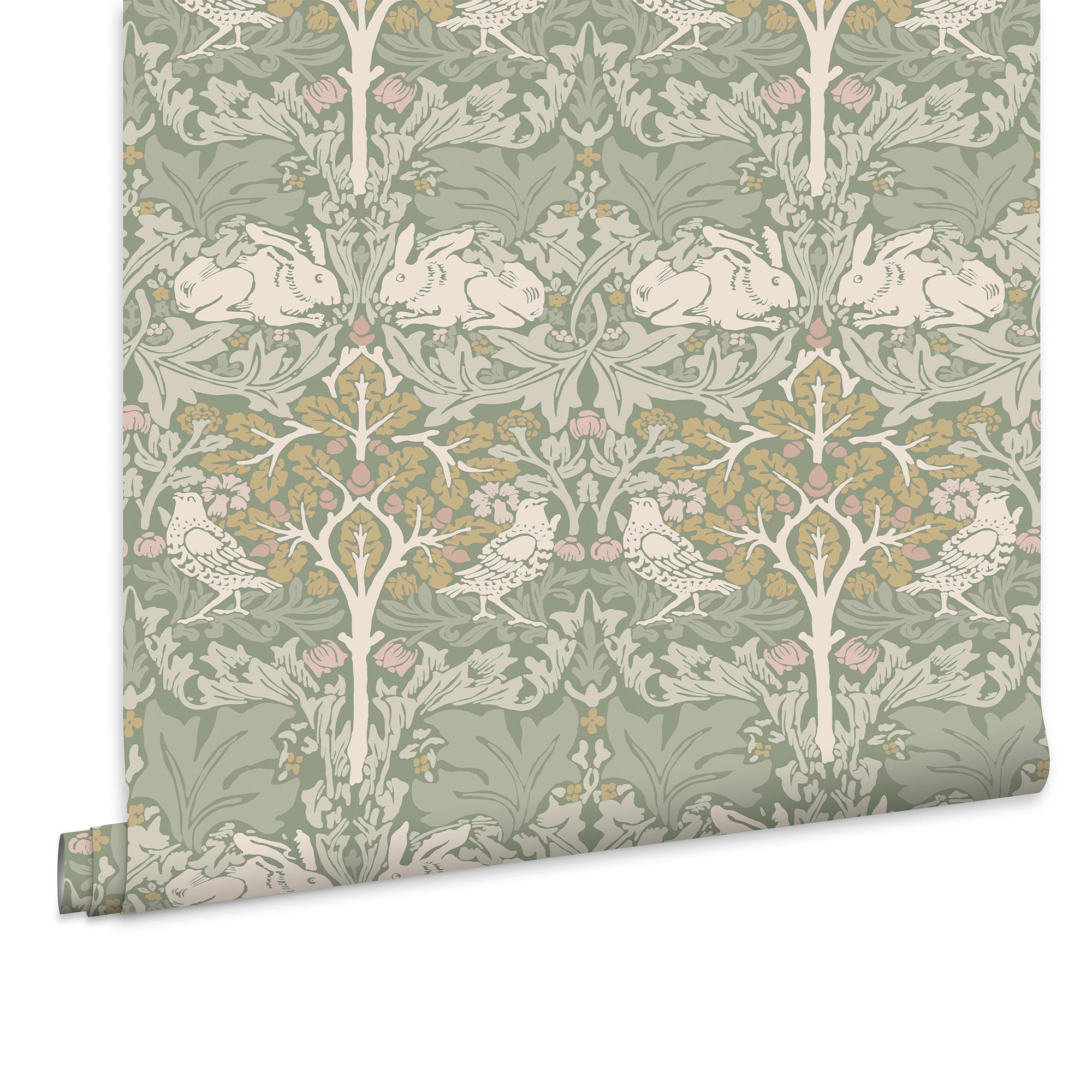 William Morris at Home Vliesbehang - Brother Rabbit Sage - 1000x52
