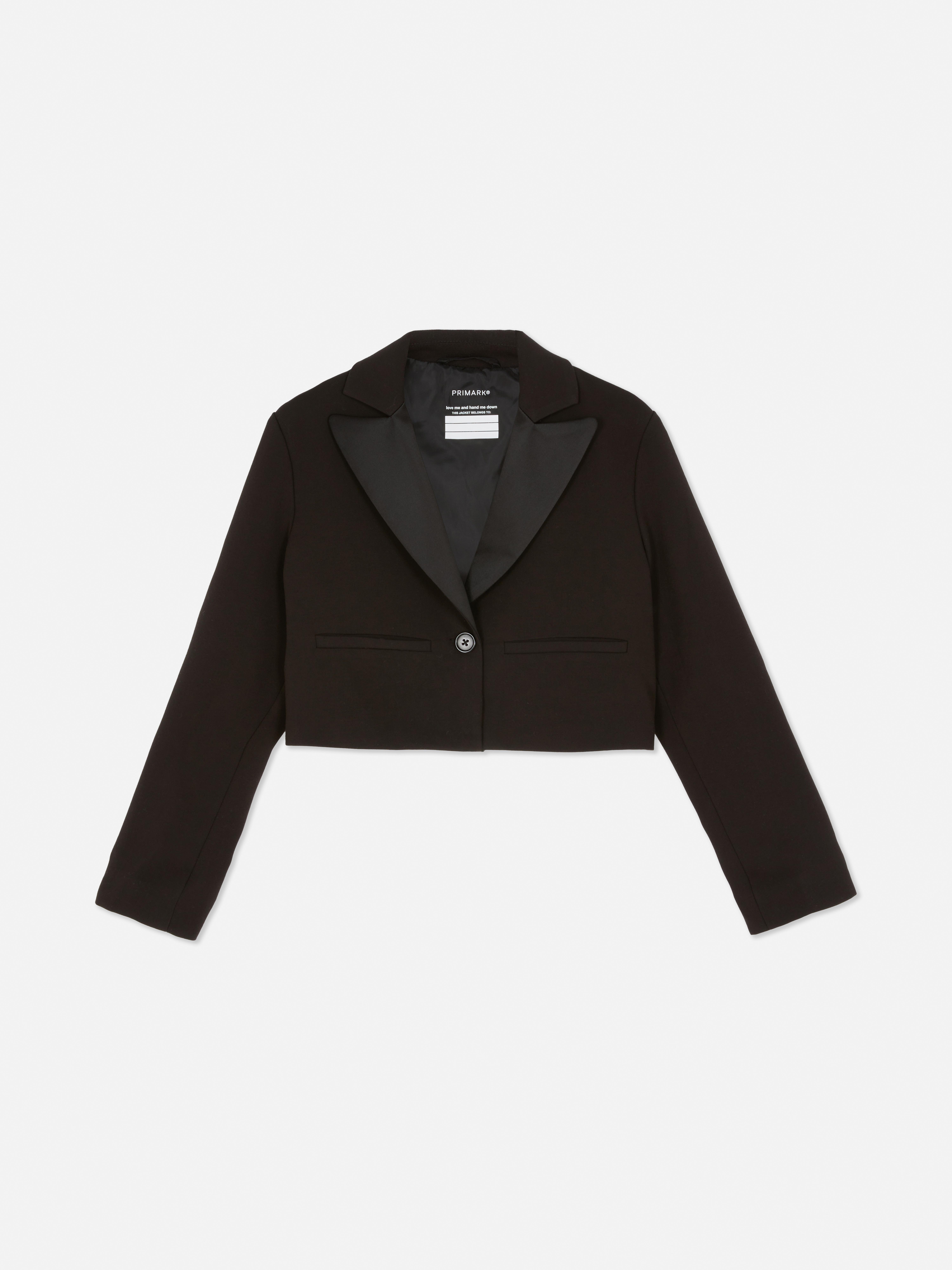 7-15yrs | Cropped Single-Breasted Blazer