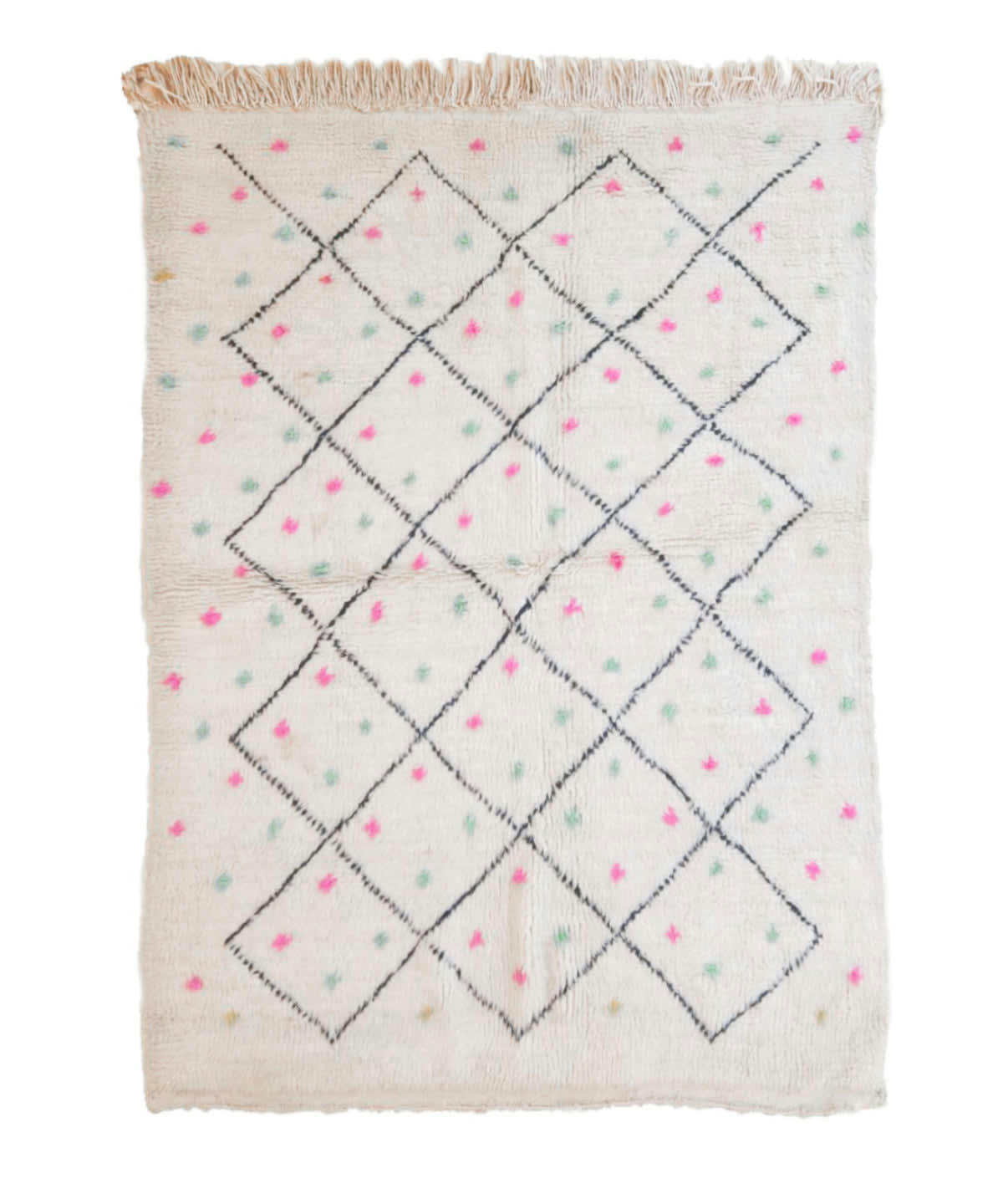 BERBERE - Tapis Berbere marocain pure laine 151x186